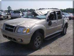 2001 Ford explorer sport crash test #2